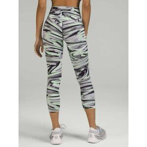 Lululemon Base Pace High-Rise Crop 23" Paint Glide Warp Multi Size 2